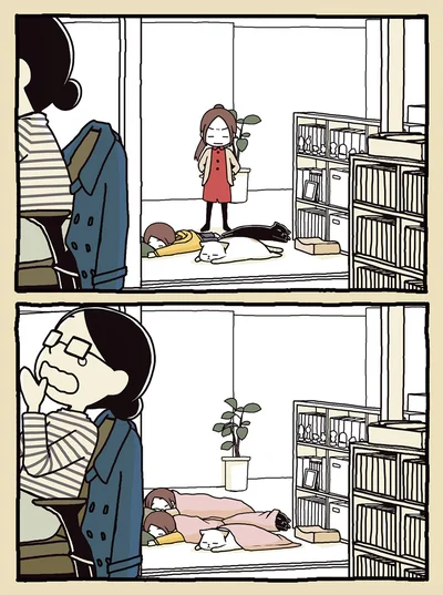 床暖房のおかげで椅子が奪われない