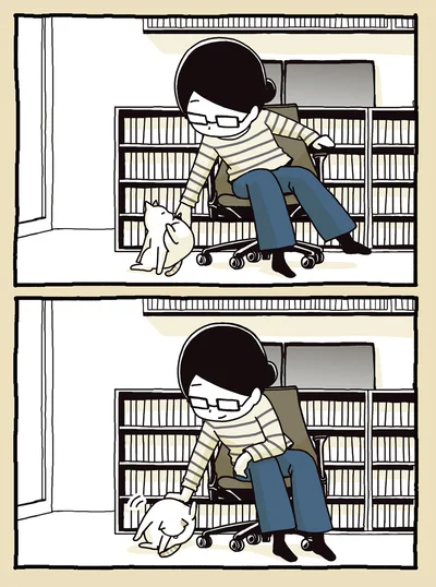 猫に手を貸す人間