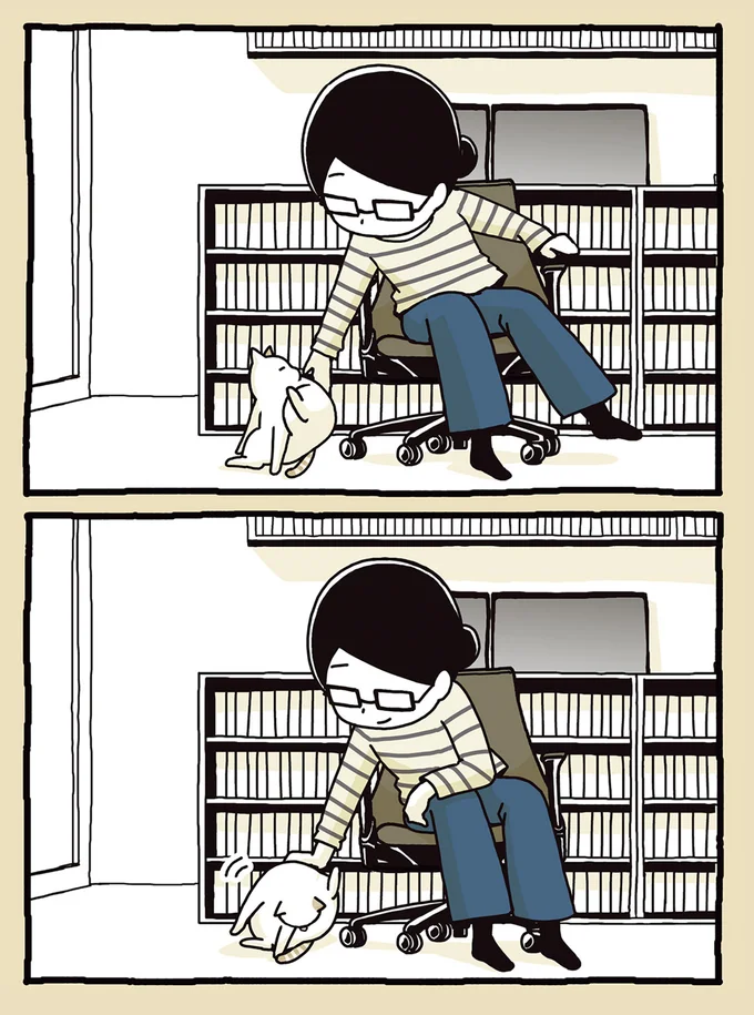 猫に手を貸す人間
