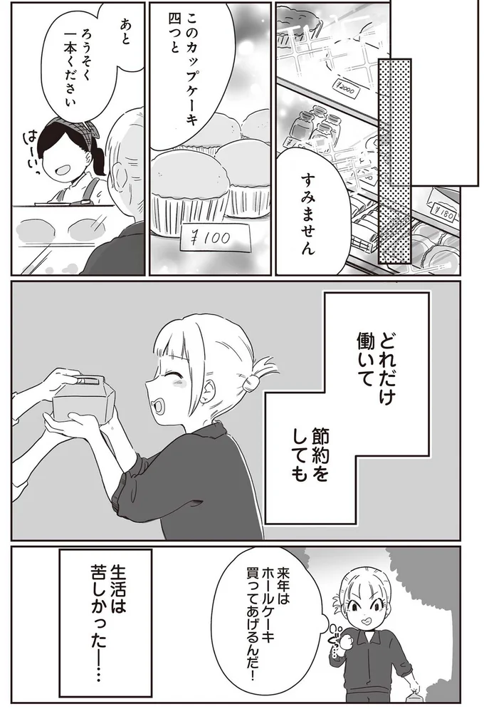 生活は苦しかった…