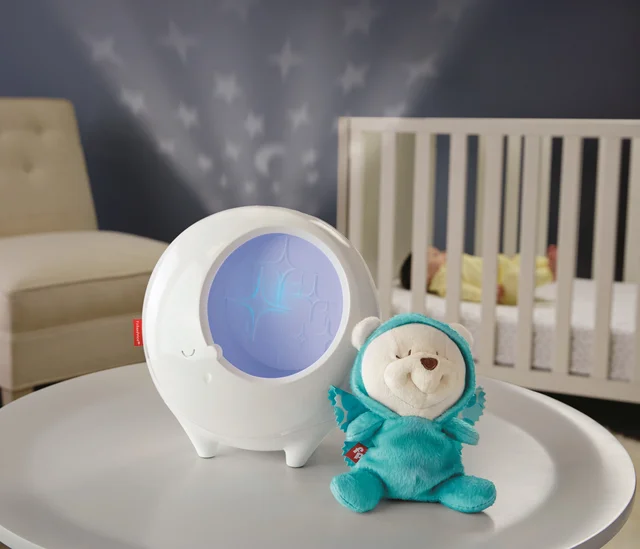 赤ちゃんの夜泣きもこれで解消!? やさしい光と音で眠りを誘うサウンドプロジェクター