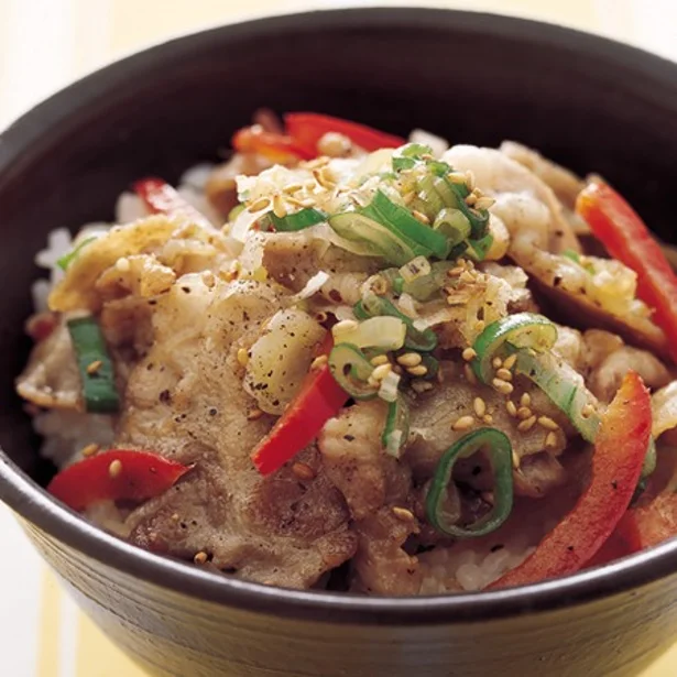 「ねぎ塩豚丼」 レタスクラブニュースより