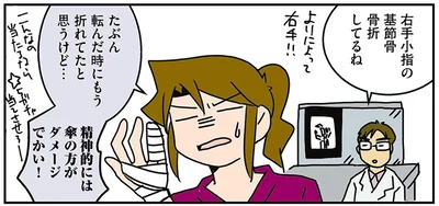 骨折してるね