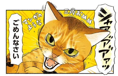 マンガのような三角おめめ