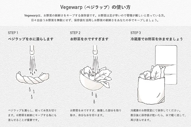 フードロス対策にも！サステナブルなVEGEWRAPの使い方は？