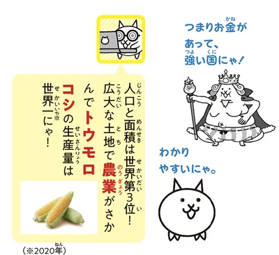 人口と面積は世界第3位！