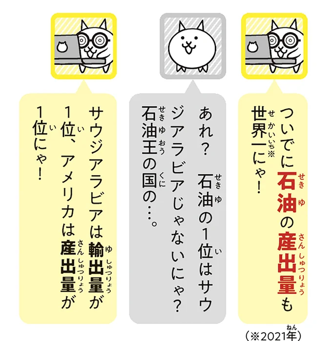 石油の産出量も世界一
