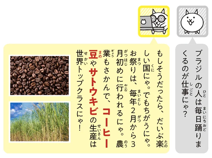 コーヒー豆やサトウキビの生産は世界トップクラス