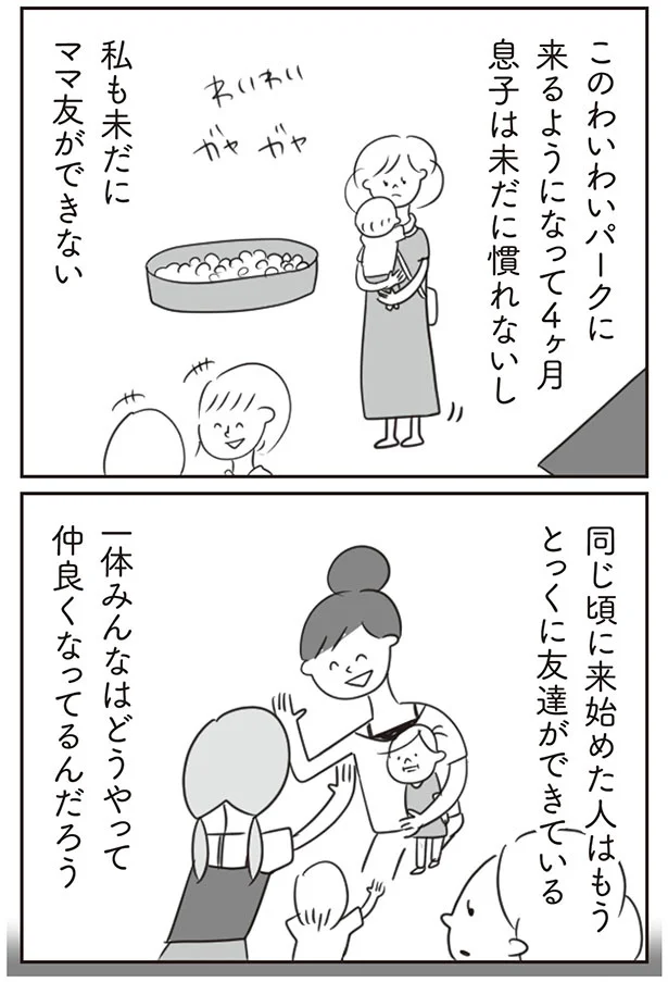 同じ頃に来始めた人はもうとっくに友達ができている