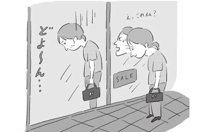 スマホ脳チェックリスト:横向きで鏡を見ると、首が前に出ている。