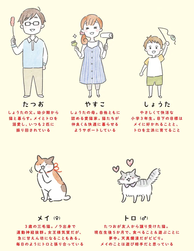 登場人物＆猫紹介