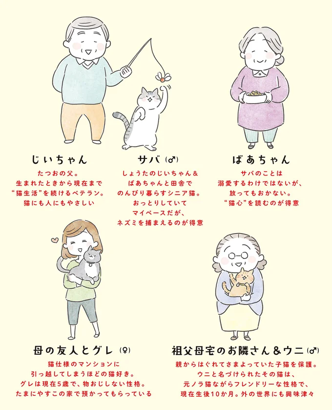 登場人物＆猫紹介2