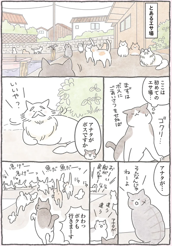 ここは初めてのエサ場…