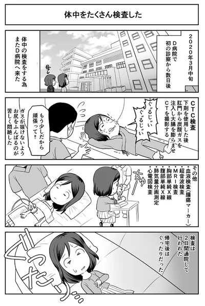 『痔だと思ったら大腸がんステージ4でした〜標準治療を旅と漫画で乗り越えてなんとか経過観察になるまで〜』より