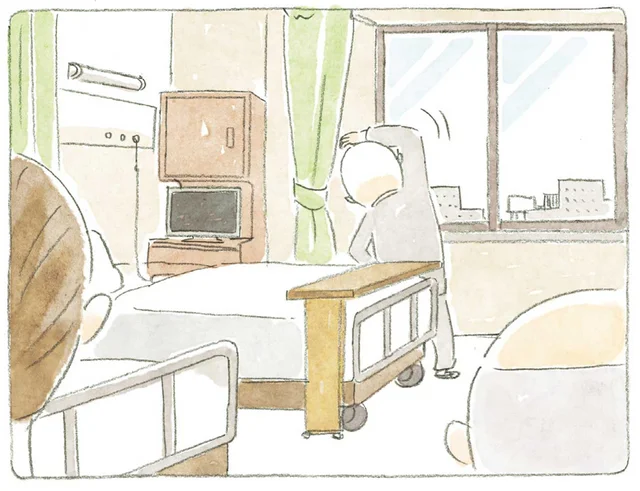 「やることなくて退屈で」入院生活もあと少し？親友じいちゃんのお見舞いへ／ねことじいちゃん5（6）