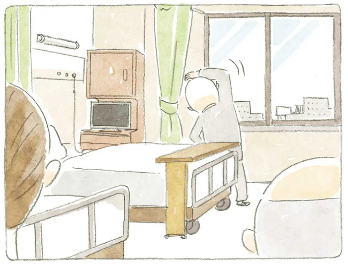 「やることなくて退屈で」入院生活もあと少し？親友じいちゃんのお見舞いへ／ねことじいちゃん5（6）