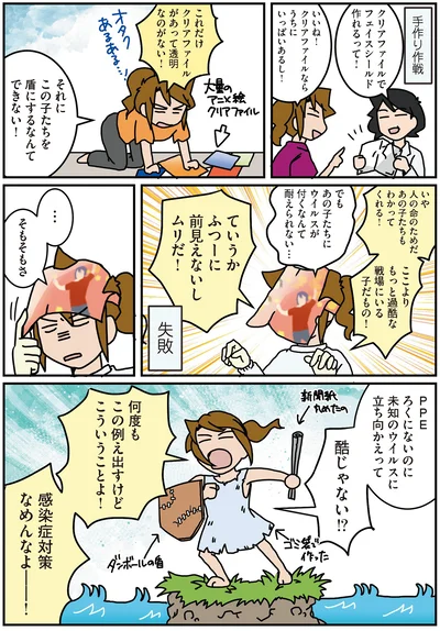 クリアファイルでフェイスシールドを作ろう