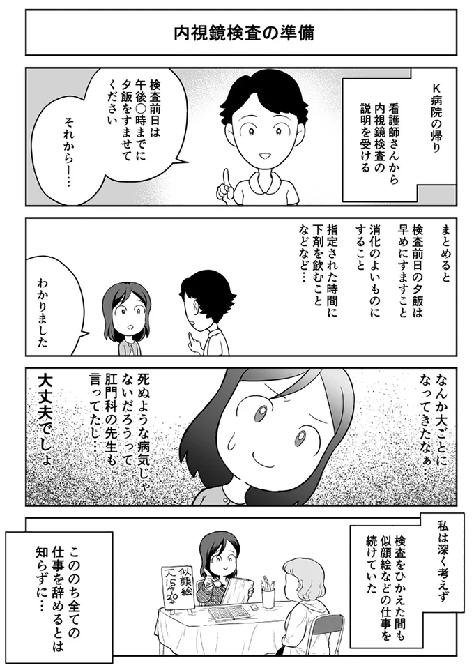 『痔だと思ったら大腸がんステージ4でした〜標準治療を旅と漫画で乗り越えてなんとか経過観察になるまで〜』より