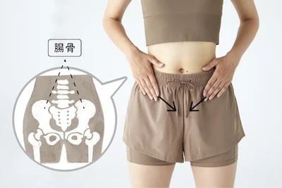 腸骨から斜め下へリンパを流す