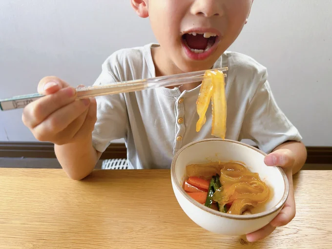 もちもちのタンミョンは子ども受けも抜群！