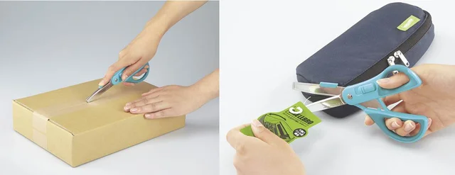 通販ダンボールをラクラク開梱！ ｢ハコアケ｣専用のカッター付きハサミ
