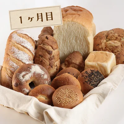 たっぷり届く自家製酵母パン（1回目14個）