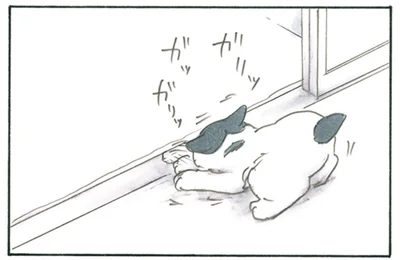 ガリッ
