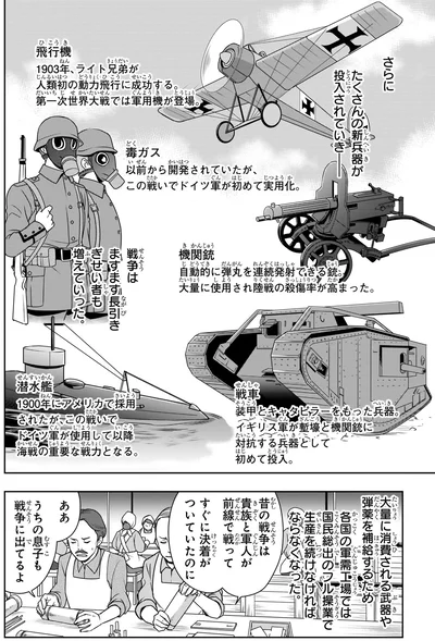 たくさんの新兵器が投入されていき