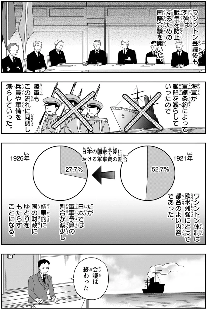 ワシントン体制は欧米列強にとって都合のよい内容であった