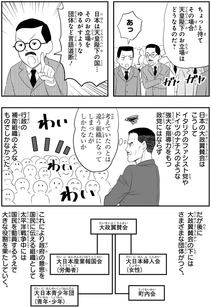 『角川まんが学習シリーズ 日本の歴史 別巻 よくわかる近現代史2 戦中・戦後の日本』より