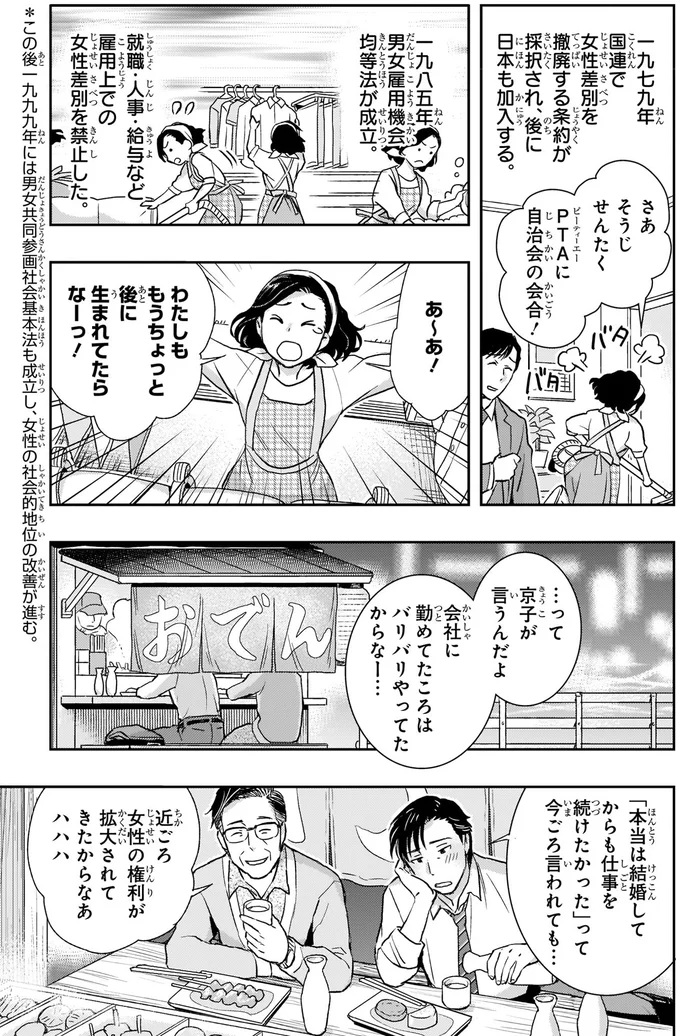 男女雇用機会均等法が成立