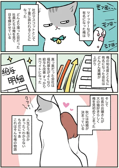 社のマスコットとして丁重に扱われることになった