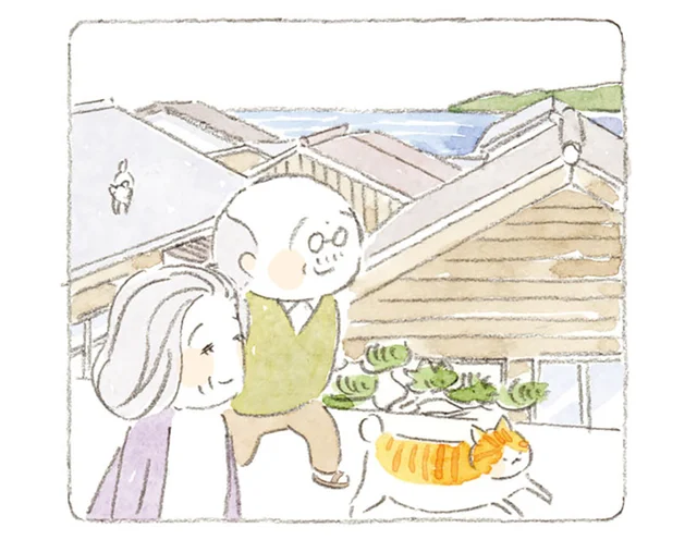 「海まで行かない？」最期が近づく妻と島内をゆっくり巡るねことじいちゃん／ねことじいちゃん 7（6）