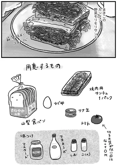 野菜モリモリサンド