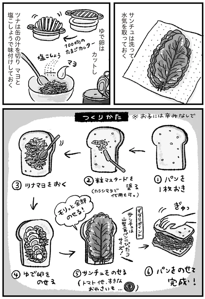 パンをのせて完成！