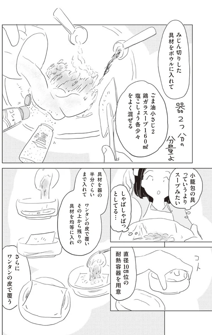 『調理のめんどーが吹き飛ぶ！ 平野レミのマンガでわかる料理教室』より