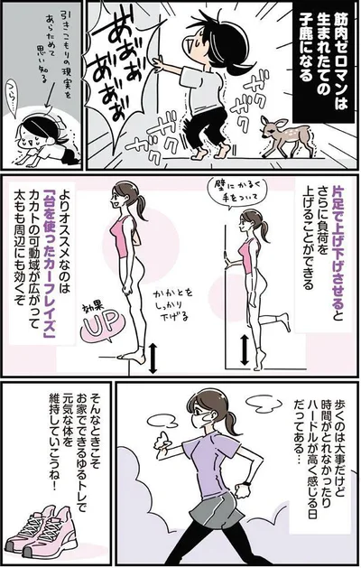 筋肉ゼロマンは生まれたての子鹿になる