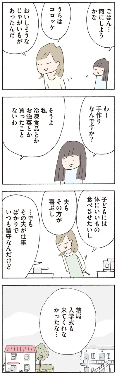 結局入学式も来てくれなかったな…