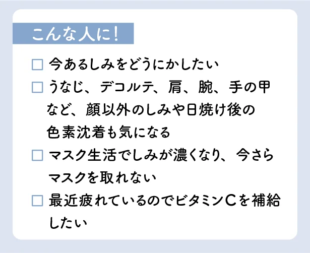 トランシーノ ホワイトCプレミアムはこんな人に!