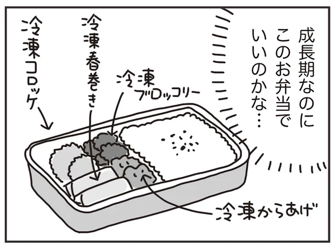 成長期なのにこのお弁当でいいのかな...