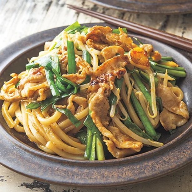 「スタミナ焼きうどん」 レタスクラブニュースより