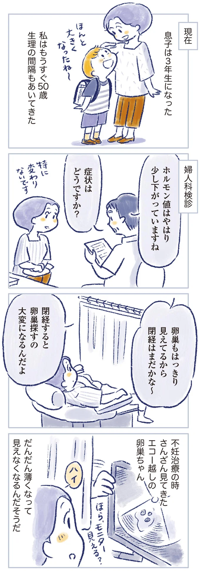 私はもうすぐ50歳　生理の間隔もあいてきた