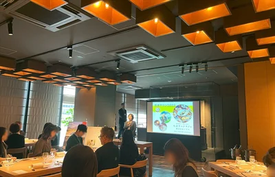 試食会にはメディアが多数参加していました