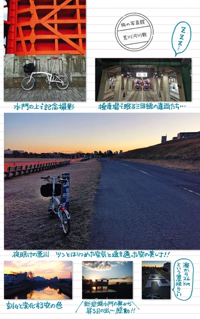 夜明けの荒川