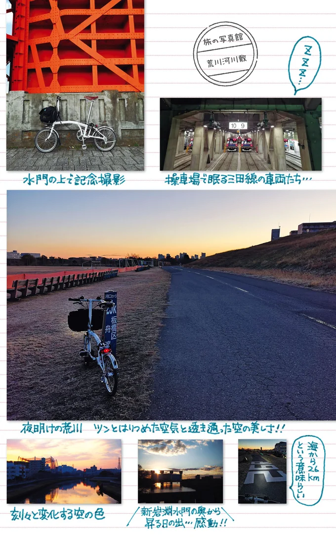 夜明けの荒川