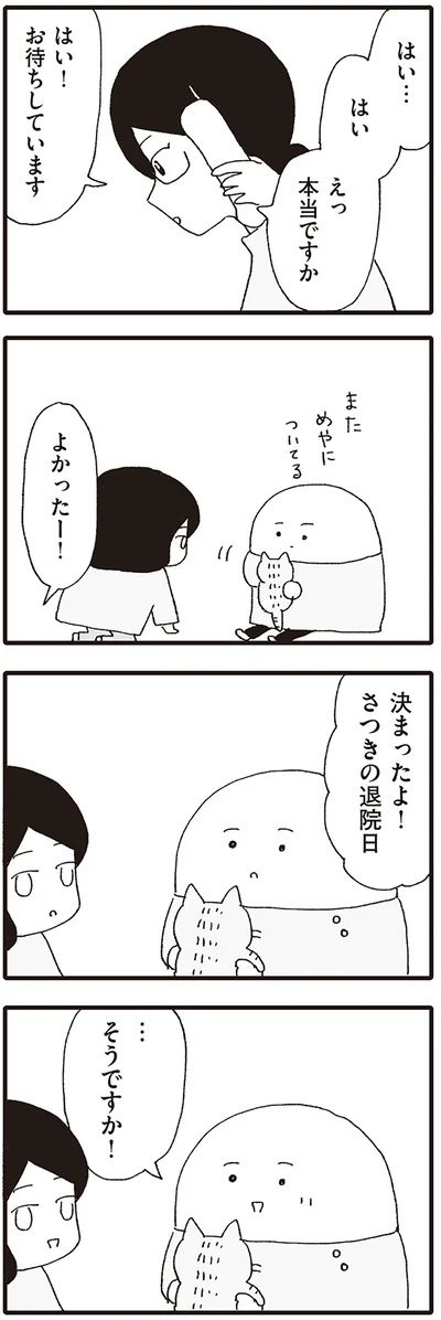 決まったよ！さつきの退院日