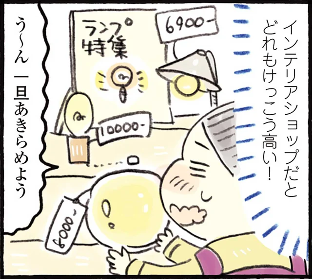 ホームセンターで部品をチョイス！自分だけのお気に入り照明ができました／おひとりさまのゆたかな年収200万生活3（4）