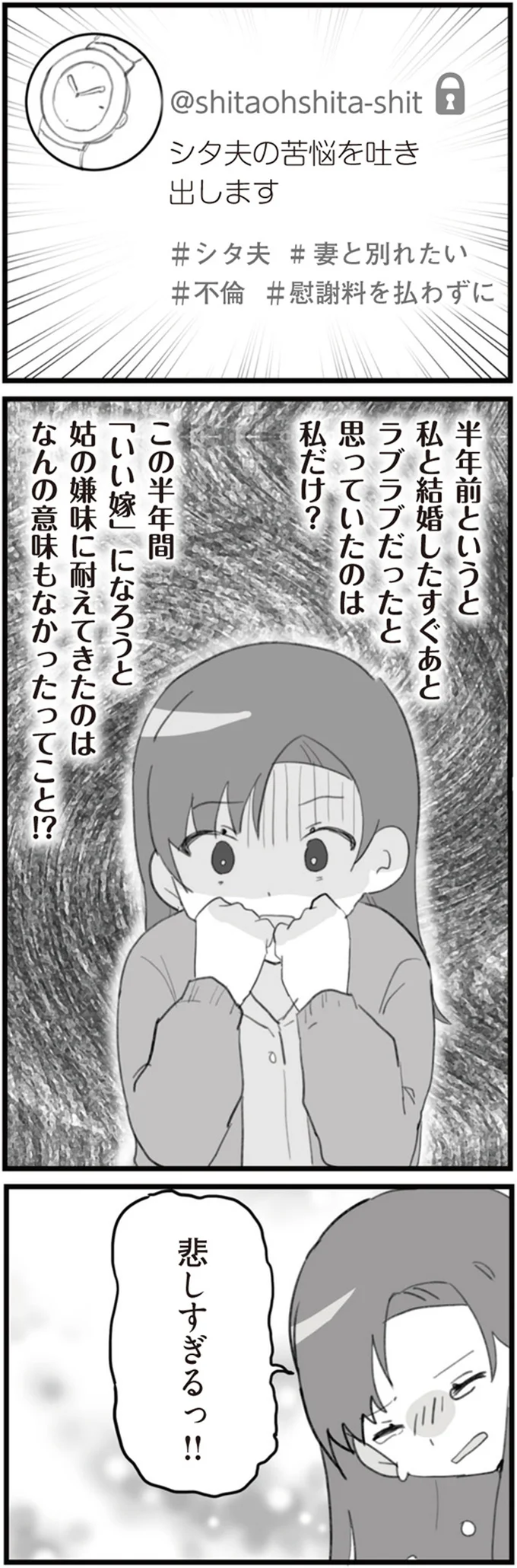 シタ夫の苦悩を吐き出します