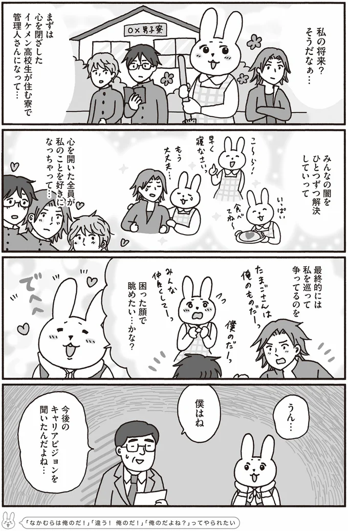 今後のキャリアビジョンを聞いたんだよね…