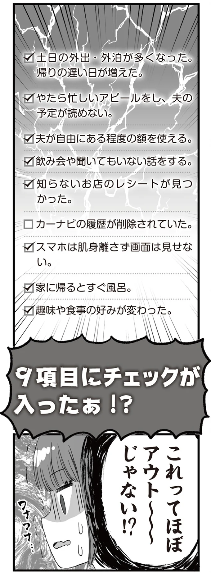 9項目にチェックが入ったぁ！？